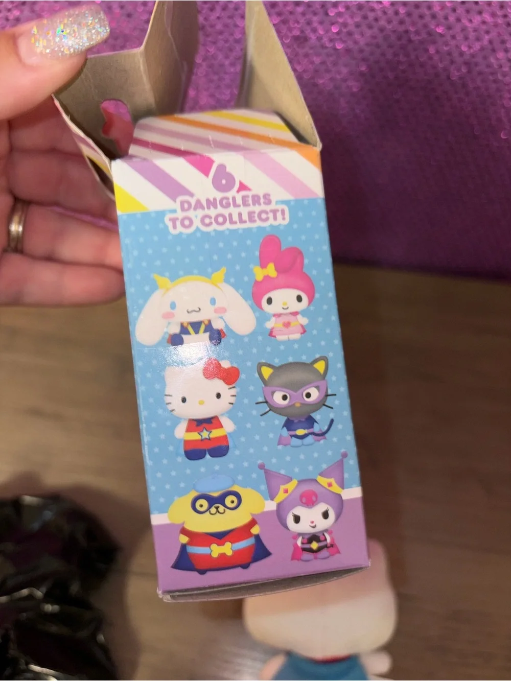 🆕💜🏝️🎉 Hello Kitty & Friends Plush Dangler Keychain Blind Box Figure NIB Sanrio